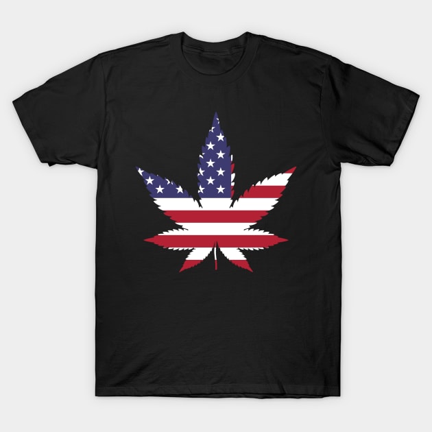 Weed Cannabis Leaf Design T-Shirt by Utopia Shop